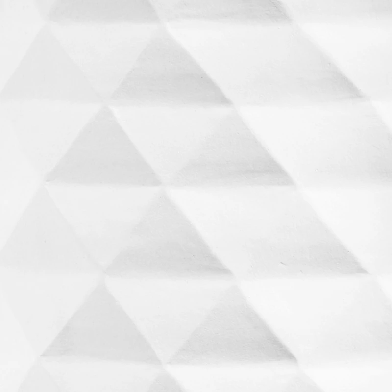 Кашпо TREEZ ERGO Diamond - Чаша-конус, Белый камень